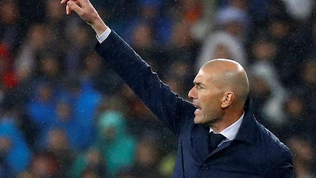 File photo of Real Madrid manager Zinedine Zidane.(REUTERS)