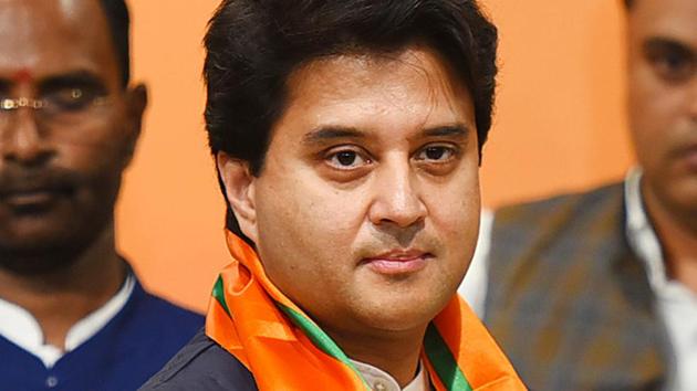 Former Congress leaders Jyotiraditya Scindia, who joined the BJP hours before the announcement, and Bhubaneswar Kalita, who resigned from the party on August 5, the day the Jammu and Kashmir Reorganisation Bill was tabled in the RS, are among the party’s 11 nominees for the Upper House polls. (Raj K Raj/HT PHOTO) Former Congress leaders Jyotiraditya Scindia, who joined the BJP hours before the announcement, and Bhubaneswar Kalita, who resigned from the party on August 5, the day the Jammu and Kashmir Reorganisation Bill was tabled in the RS, are among the party’s 11 nominees for the Upper House polls. (Raj K Raj/HT PHOTO)