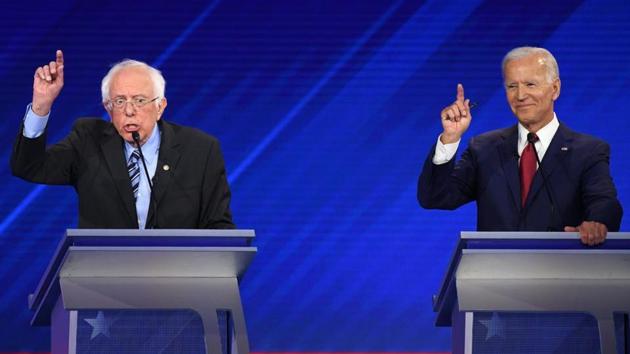 Biden and Sanders represent two different strands within the party. One is a pragmatic centrist, closely associated with Washington; the other is an avowed socialist, calling for the dismembering of the United States political and corporate establishment(AFP)