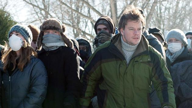 Matt Damon in a still from Contagion.