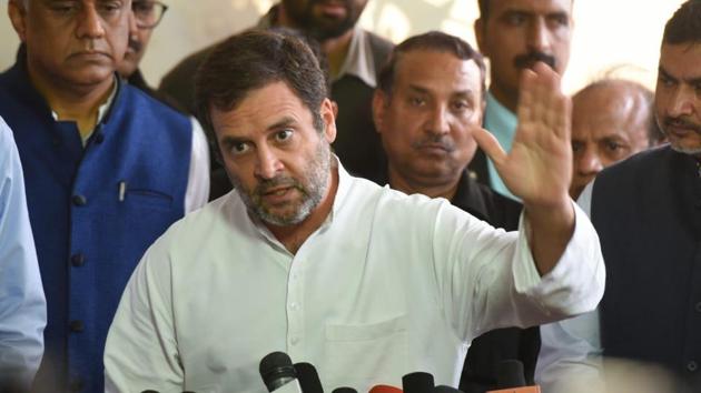 Congress leader Rahul Gandhi has been targeting the central government over coronavirus spread affecting the economy. (Mohd Zakir/HT Photo) Congress leader Rahul Gandhi has been targeting the central government over coronavirus spread affecting the economy. (Mohd Zakir/HT Photo)