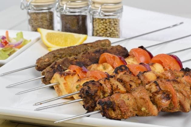 Most countries have some version of food on a stick. In India, there is, of course, the seekh kebab. But also kulfi, golas, cocktail snacks and, more recently, bite-sized desserts on skewers.(iStock)