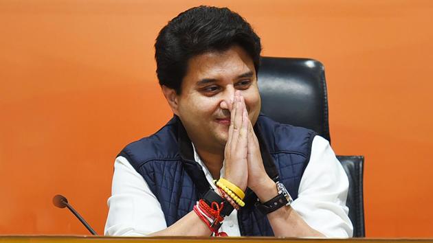 Former Union minister and BJP leader Jyotiraditya Scindia (Raj K Raj/HT photo) Former Union minister and BJP leader Jyotiraditya Scindia (Raj K Raj/HT photo)