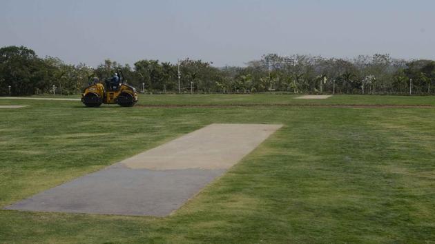 The Sa Du Shinde cricket stadium has already been constructed at the Taljai Hills, according to officials. (HT PHOTO) The Sa Du Shinde cricket stadium has already been constructed at the Taljai Hills, according to officials. (HT PHOTO)