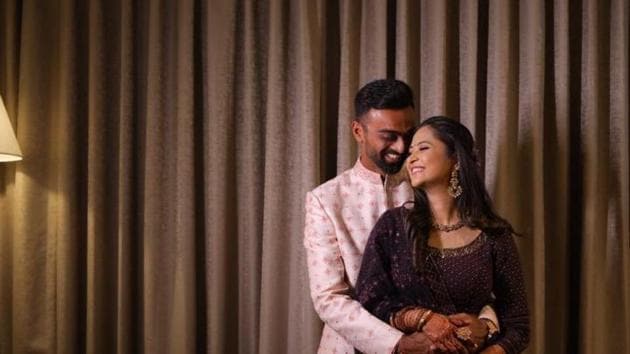 Jaydev Unadkat announced his engagement.(Twitter/Jaydev Unadkat) Jaydev Unadkat announced his engagement.(Twitter/Jaydev Unadkat)