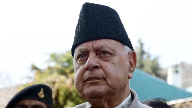 Former Jammu and Kashmir Chief Minister and National Conference (NC) leader Farooq Abdullah during a joint press conference, at his residence Gupkar road in Srinagar on Saturday. (ANI) Former Jammu and Kashmir Chief Minister and National Conference (NC) leader Farooq Abdullah during a joint press conference, at his residence Gupkar road in Srinagar on Saturday. (ANI)
