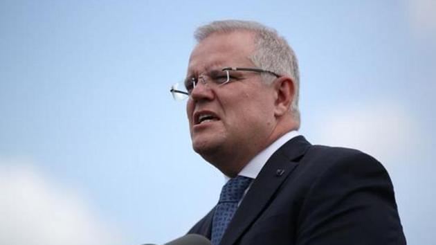 Australian Prime Minister Scott Morrison while speaking to British Prime Minister Boris Johnson said that he communicated Australia’s support to PM Modi’s efforts to organise a link-up among all G-20 leaders.(Reuters) Australian Prime Minister Scott Morrison while speaking to British Prime Minister Boris Johnson said that he communicated Australia’s support to PM Modi’s efforts to organise a link-up among all G-20 leaders.(Reuters)