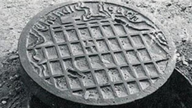 The map of Chandigarh can be seen on the manhole covers made in cast iron.(HT PHOTO)