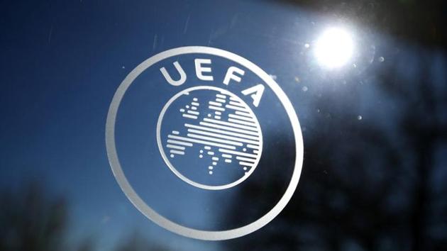 General view of the UEFA logo at UEFA Headquarters(REUTERS) General view of the UEFA logo at UEFA Headquarters(REUTERS)