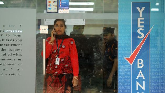 Cash-strapped Yes Bank has reported Rs 18,564 crore loss for the December quarter. (Parveen Kumar/HT file photo) Cash-strapped Yes Bank has reported Rs 18,564 crore loss for the December quarter. (Parveen Kumar/HT file photo)