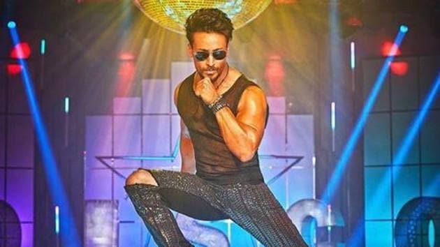 Tiger Shroff in a poster for I am a Disco Dancer 2.0.