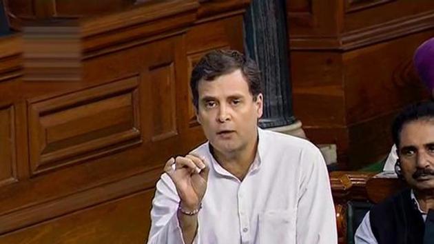 Congress leader Rahul Gandhi said that he was hurt that his right to ask a supplementary question as a member of the House was denied to him.(PTI) Congress leader Rahul Gandhi said that he was hurt that his right to ask a supplementary question as a member of the House was denied to him.(PTI)