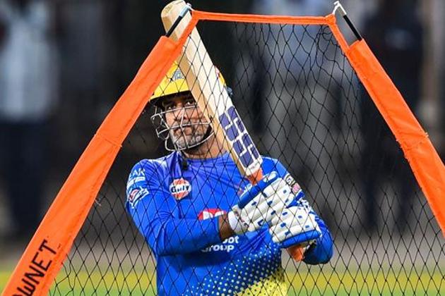 CSK Skipper MS Dhoni during the practice session, at MA Chidambaram Stadium in Chennai, Thursday, March 12, 2020.(PTI) CSK Skipper MS Dhoni during the practice session, at MA Chidambaram Stadium in Chennai, Thursday, March 12, 2020.(PTI)