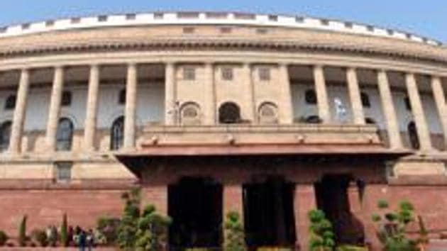 The entire Parliament complex is being disinfected regularly and more hand sanitisers are being kept in the premises for use. (Sonu Mehta/HT Photo) The entire Parliament complex is being disinfected regularly and more hand sanitisers are being kept in the premises for use. (Sonu Mehta/HT Photo)