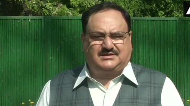 BJP President JP Nadda said the party will not hold any programme or demonstrations for the next one month and if the party has to submit any memorandum to a dignitary or body, 4-5 party office bearers will be chosen to do so. (ANI / Twitter) BJP President JP Nadda said the party will not hold any programme or demonstrations for the next one month and if the party has to submit any memorandum to a dignitary or body, 4-5 party office bearers will be chosen to do so. (ANI / Twitter)
