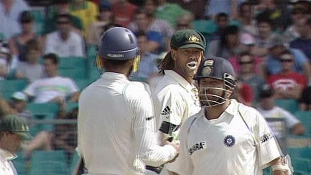 Harbhajan Singh, Andrew Symonds(Screengrab) Harbhajan Singh, Andrew Symonds(Screengrab)