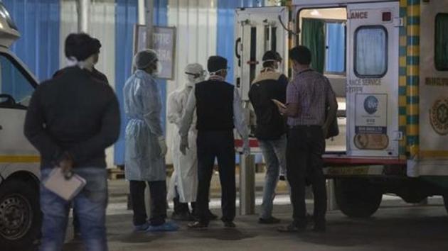 Team of medical staff outside the Pune International airport on March 14, 2020. (HT FILE Photo) Team of medical staff outside the Pune International airport on March 14, 2020. (HT FILE Photo)