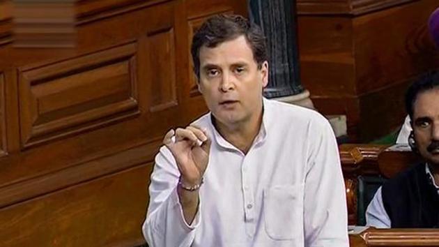 It was an “insult” to the people of Tamil Nadu that members from the southern state were not allowed to ask questions on the regional language issue in the lower house, said Congress leader Rahul Gandhi. (PTI) It was an “insult” to the people of Tamil Nadu that members from the southern state were not allowed to ask questions on the regional language issue in the lower house, said Congress leader Rahul Gandhi. (PTI)