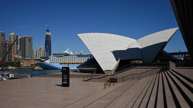 Coronavirus outbreak: The mostly deserted steps of the Sydney Opera House, where scheduled public performances have been cancelled due to the coronavirus disease (COVID-19), are seen on a quiet morning in Sydney, Australia. (REUTERS) Coronavirus outbreak: The mostly deserted steps of the Sydney Opera House, where scheduled public performances have been cancelled due to the coronavirus disease (COVID-19), are seen on a quiet morning in Sydney, Australia. (REUTERS)