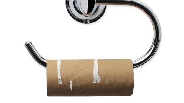 The image shows an empty toilet roll. (Facebook/Newport Oregon Police Department) The image shows an empty toilet roll. (Facebook/Newport Oregon Police Department)