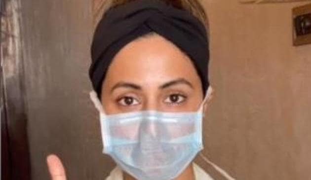 Hina Khan urged fans to stay at home amid coronavirus outbreak. Hina Khan urged fans to stay at home amid coronavirus outbreak.