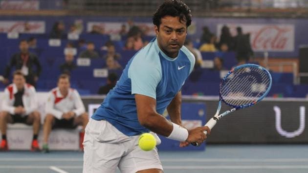 File photo of Leander Paes. (Photo by Virendra Singh Gosain/ Hindustan Times) (Hindustan Times) File photo of Leander Paes. (Photo by Virendra Singh Gosain/ Hindustan Times) (Hindustan Times)