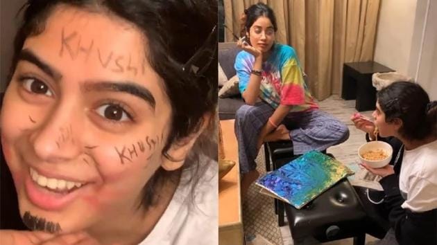 Janhvi Kapoor and sister Khushi Kapoor have their own ways of keeping themselves occupied at home amid coronavirus outbreak. Janhvi Kapoor and sister Khushi Kapoor have their own ways of keeping themselves occupied at home amid coronavirus outbreak.