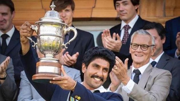 Ranveer Singh as Kapil Dev in one of 83’s stills.