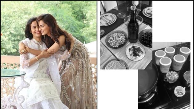 Manushi Chhillar cooked a meal for her father, who has been managing the house in the absence of her mother.