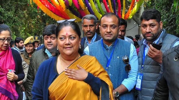 BJP leader Vasundhara Raje (centre) announced that she and her son Dushyant attended a party where singer Kanika Kapoor was a guest. (PTI file photo) BJP leader Vasundhara Raje (centre) announced that she and her son Dushyant attended a party where singer Kanika Kapoor was a guest. (PTI file photo)