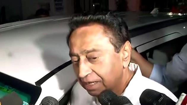 Madhya Pradesh Chief Minister Kamal Nath will face trust vote after order from the Supreme Court on Thursday.(ANI Photo)