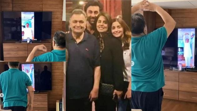 Alia Bhatt is all love as Rishi Kapoor practices ‘virtual yoga’. Alia Bhatt is all love as Rishi Kapoor practices ‘virtual yoga’.