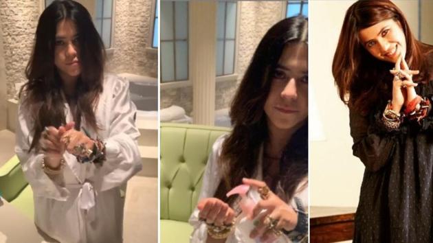 Ekta Kapoor during her safe hands campaign. Ekta Kapoor during her safe hands campaign.