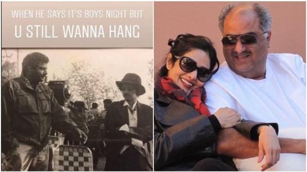 Sridevi and Boney Kapoor worked together on Mr India. Sridevi and Boney Kapoor worked together on Mr India.