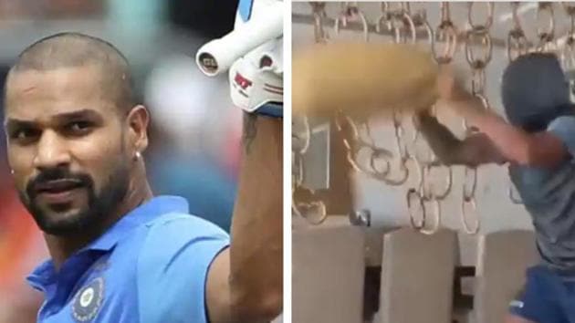 Shikhar Dhawan introduces blind pillow fight.(File) Shikhar Dhawan introduces blind pillow fight.(File)