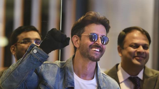 Hrithik Roshan during a promotional event.(PTI)