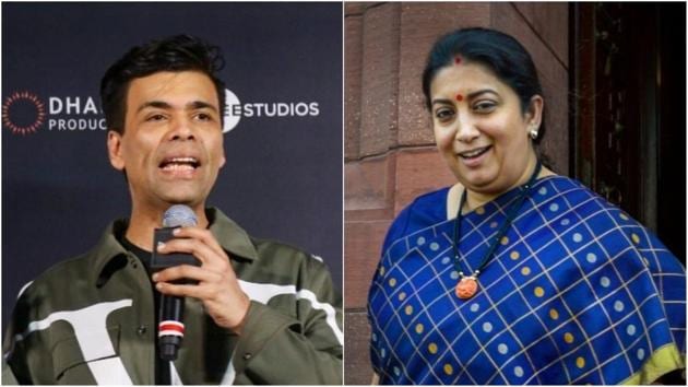 Karan Johar decided to take part in a Twitter antakshari started by Smriti Irani.