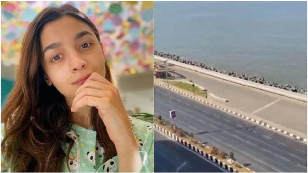 Alia Bhatt shared a selfie and Suniel Shetty shared a video of Marine Drive.