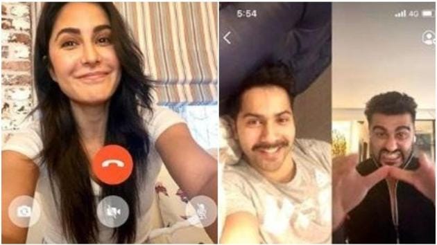 Katrina Kaif, Varun Dhawan and Arjun Kapoor are all staying in. Katrina Kaif, Varun Dhawan and Arjun Kapoor are all staying in.