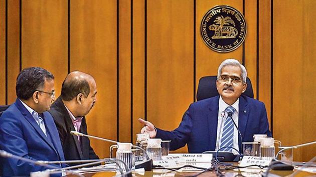 Reserve Bank of India (RBI) Governor Shaktikanta Das addresses a press conference, at RBI headquarters in Mumbai on March 16, 2020. (PTI) Reserve Bank of India (RBI) Governor Shaktikanta Das addresses a press conference, at RBI headquarters in Mumbai on March 16, 2020. (PTI)