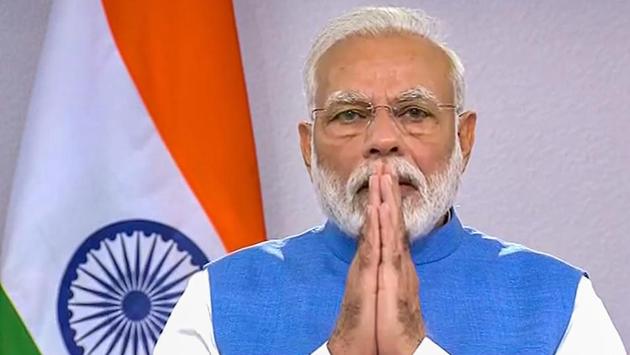 Prime Minister Narendra Modi during his address to the nation on coronavirus pandemic in New Delhi, on Thursday, March 19. During the address the PM called for a people’s curfew (Janta Curfew) on Sunday, as a symbol of India’s determination and a test of future preparedness. (PTI)