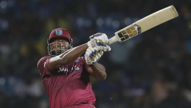 West Indies' Kieron Pollard plays a shot. (AP) West Indies' Kieron Pollard plays a shot. (AP)