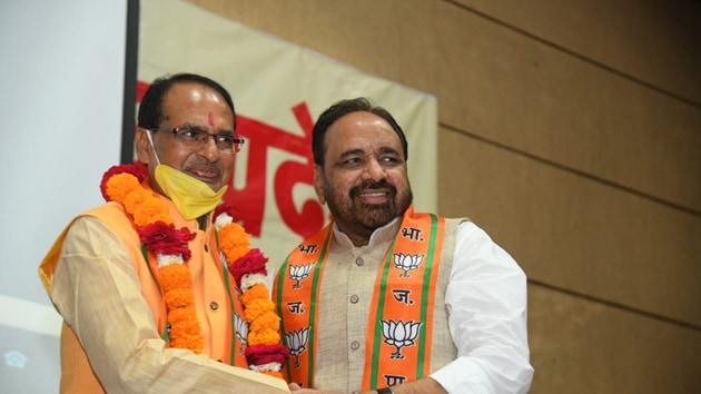 Shivraj Singh Chouhan elected leader of BJP legislature party unanimously (Sourced) Shivraj Singh Chouhan elected leader of BJP legislature party unanimously (Sourced)