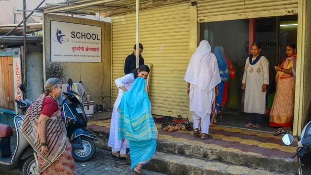 An anganwadi in Aundh, Pune. There are over 9 lakh ASHA workers, who are trained to work as an interface between the community and the public health system, and over 3.5 million Anganwadi workers in India.(Milind Saurkar/HT File Photo used for representational purpose only)