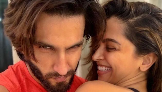 Making the best out of their self-isolation period amid coronavirus outbreak, star couple Ranveer Singh and Deepika Padukone worked out together on Monday.(Instagram)