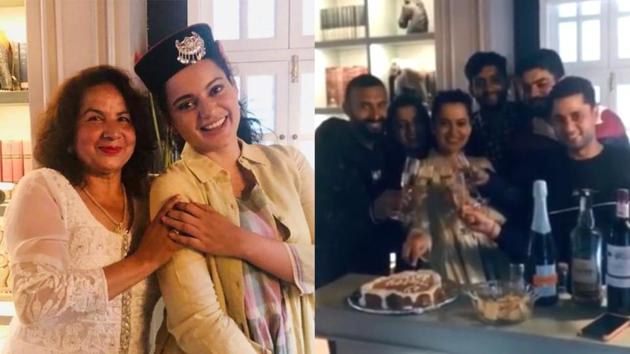Kangana Ranaut celebrated her 33rd birthday with family and friends. Kangana Ranaut celebrated her 33rd birthday with family and friends.