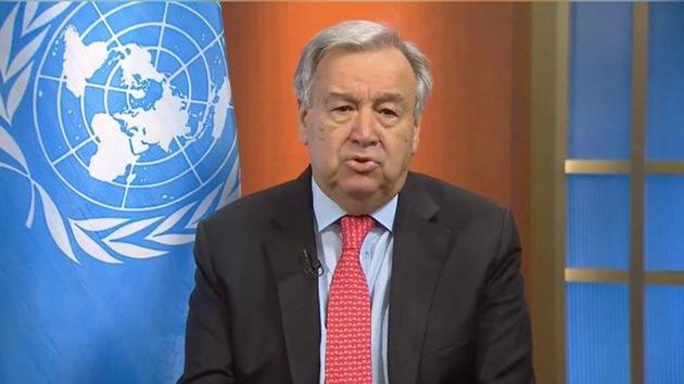 Guterres on Monday called for an immediate “global ceasefire in all corners of the world” in the wake of the coronavirus outbreak.(ANI) Guterres on Monday called for an immediate “global ceasefire in all corners of the world” in the wake of the coronavirus outbreak.(ANI)