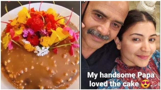 Anushka Sharma made her dad happy with a cake.