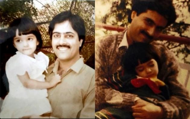 Kriti Sanon shared her childhood pictures to wish her father on his birthday.