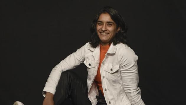 File image of Vinesh Phogat. (Burhaan Kinu/HT PHOTO) File image of Vinesh Phogat. (Burhaan Kinu/HT PHOTO)